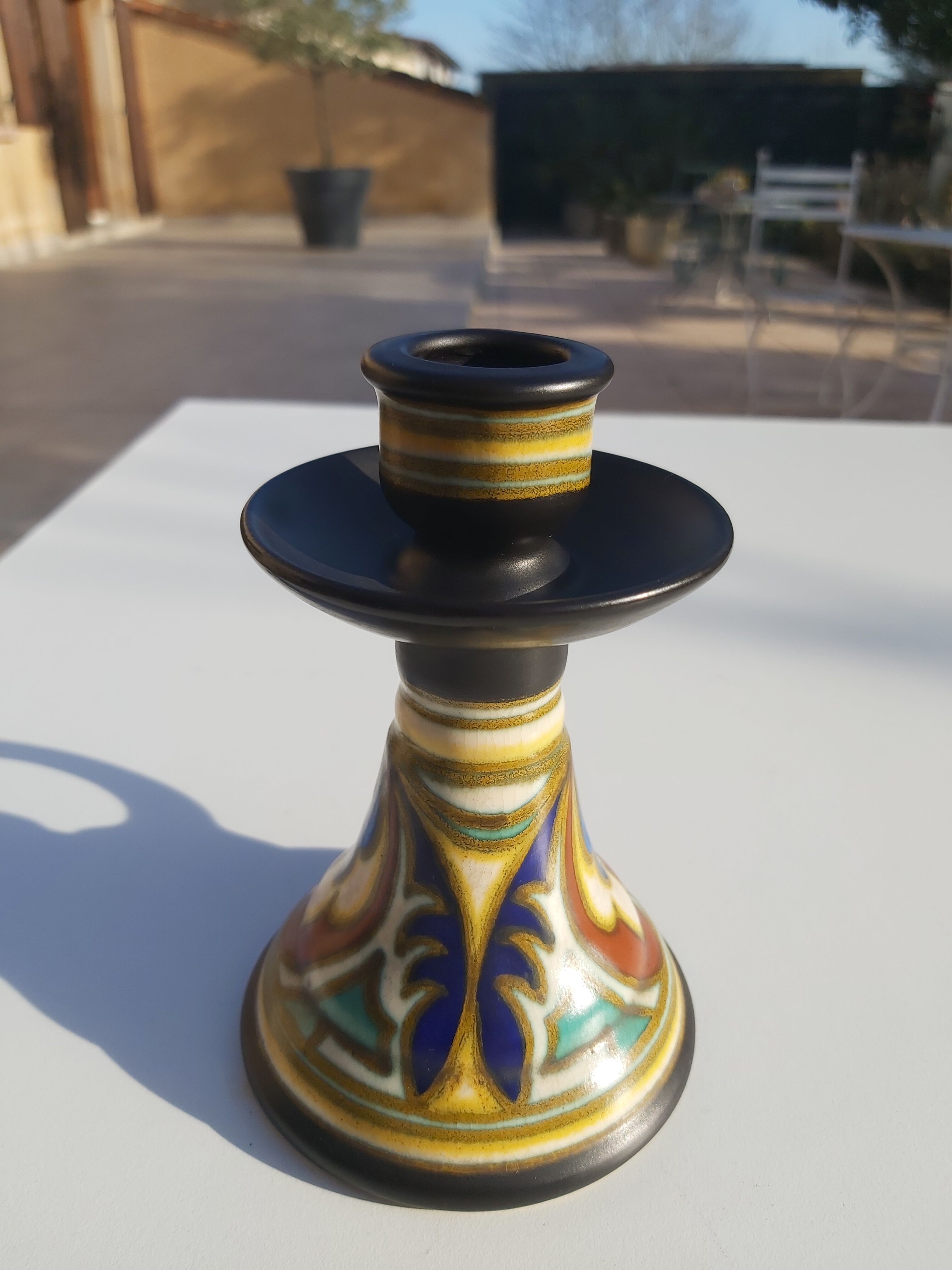 Gouda Holland Earthenware Candle holder