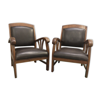 Art deco armchairs