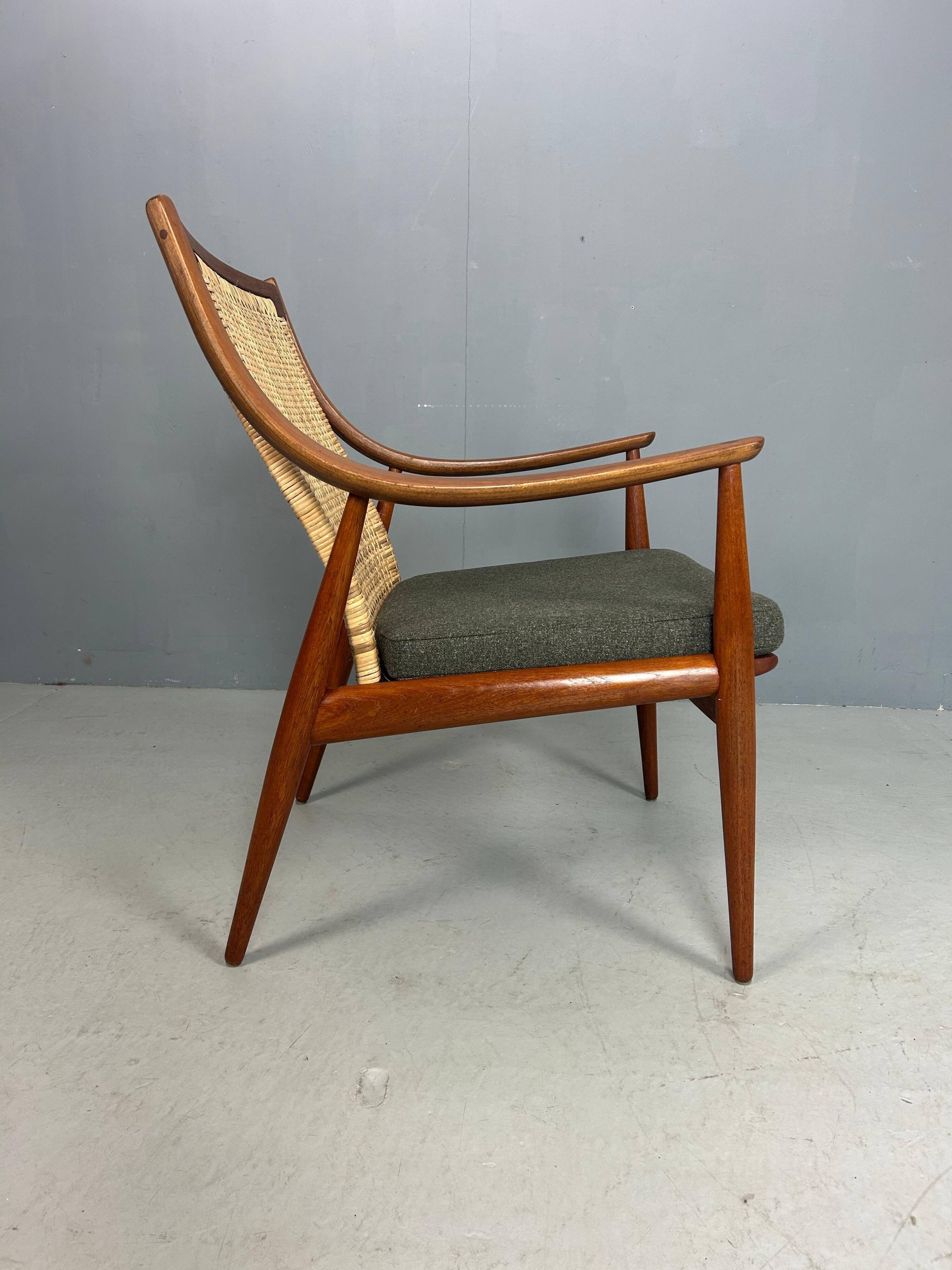 Peter Hvidt& Orla Mølgaard-Nielsen FD146 Cane Back Easy Chair, Denmark