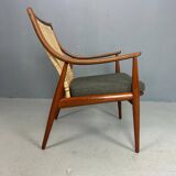 Peter Hvidt& Orla Mølgaard-Nielsen FD146 Cane Back Easy Chair, Denmark