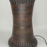 Brutalist ceramic mushroom floor lamp 100cm, 1960s
