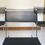 Chrome and scoubidou chairs