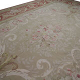 Handmade Vintage Needlepoint Rug Aubusson Tapestry - 122x186cm