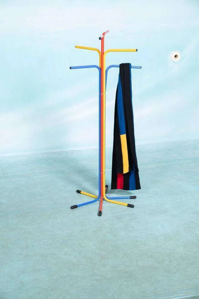 1980s Memphis style coat rack, vintage Ikea