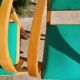 3 vintage design bridge armchairs, rounded armrests