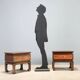 "Fior di Loto" bedside tables by Luciano Frigerio