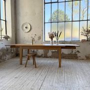 Table de ferme extensible en chêne massif