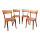 4 chaises bistrot suisses Horgen type années 50