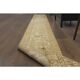 1970s Vintage Turkish Hand-Knotted Wool Cotton Beige Runner Rug 45x388