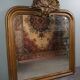 Old French fireplace mirror with beautiful ornament