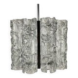 Vintage Ice Murano Chandelier by AV Mazzega, Italy, 1970s