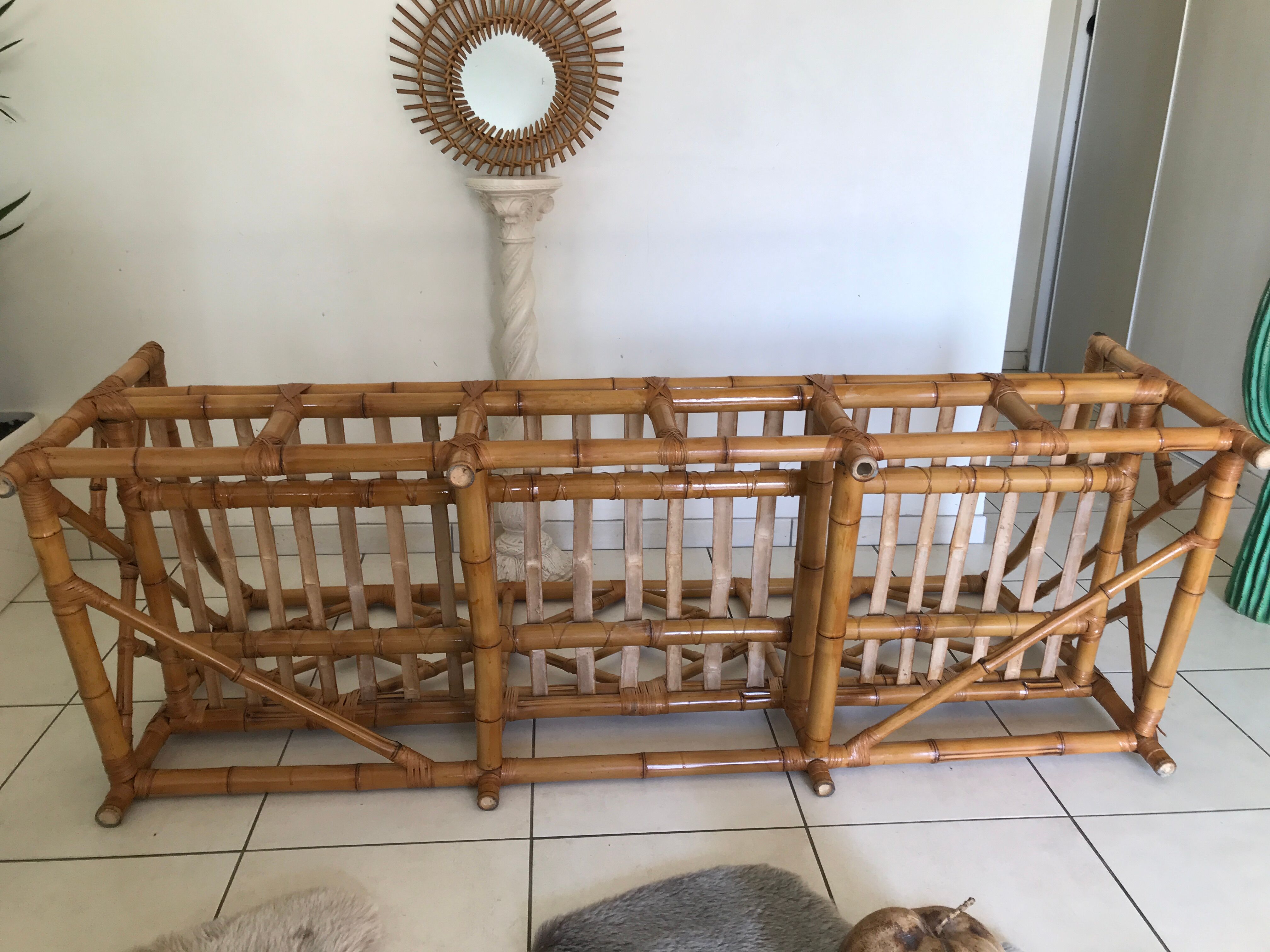 3-seater bamboo sofa 50/60