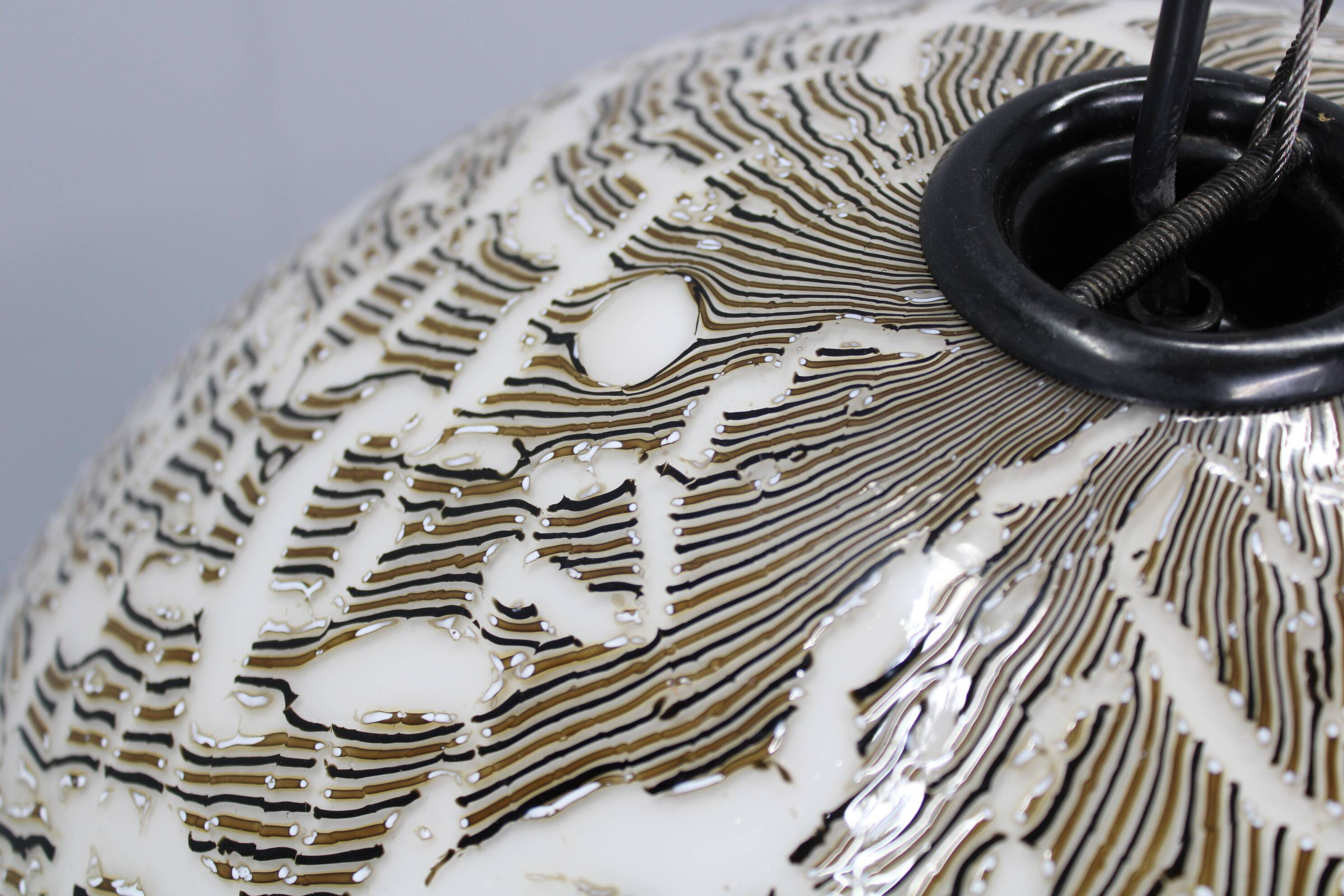 1970s Italian Glass Pendant Light