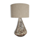 Hand-painted ceramic table lamp in Japanese style, 1970.