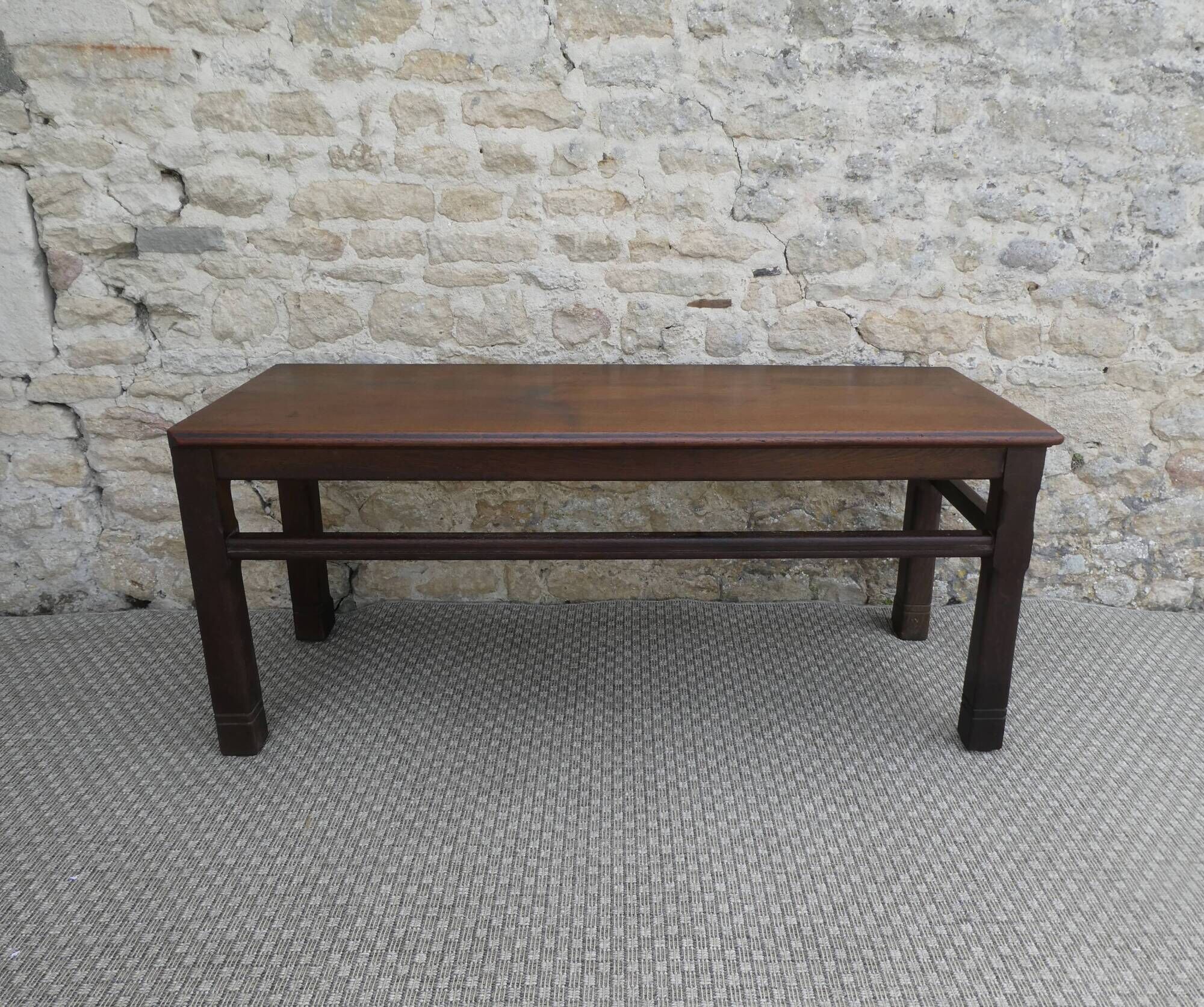 Art Deco church bench, circa 1930-40
