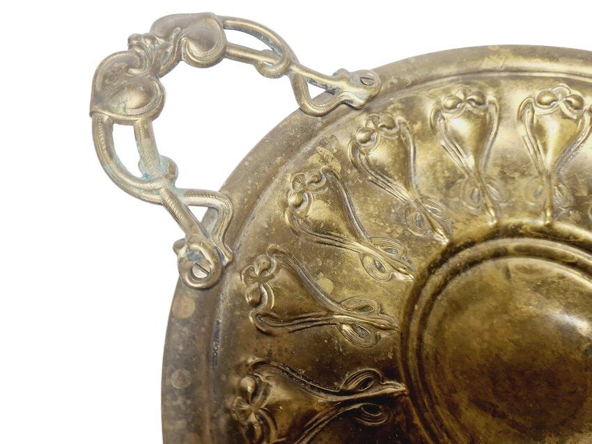 Art Nouveau fruit bowl on stand, Sweden, 1900s