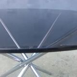 Vintage chrome foot round table