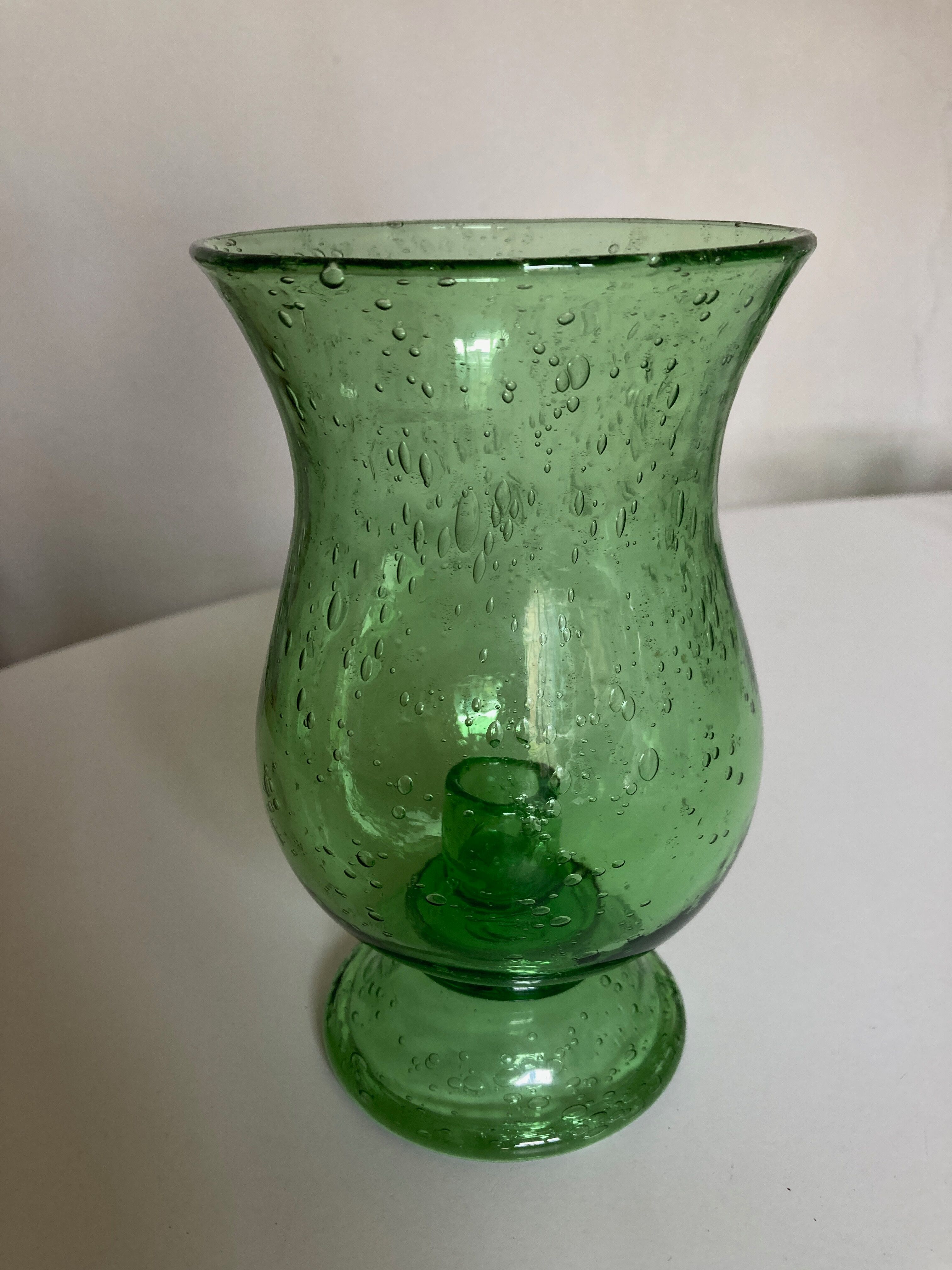 Glass garden candle holder by Biot