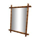 Antique bamboo mirror
