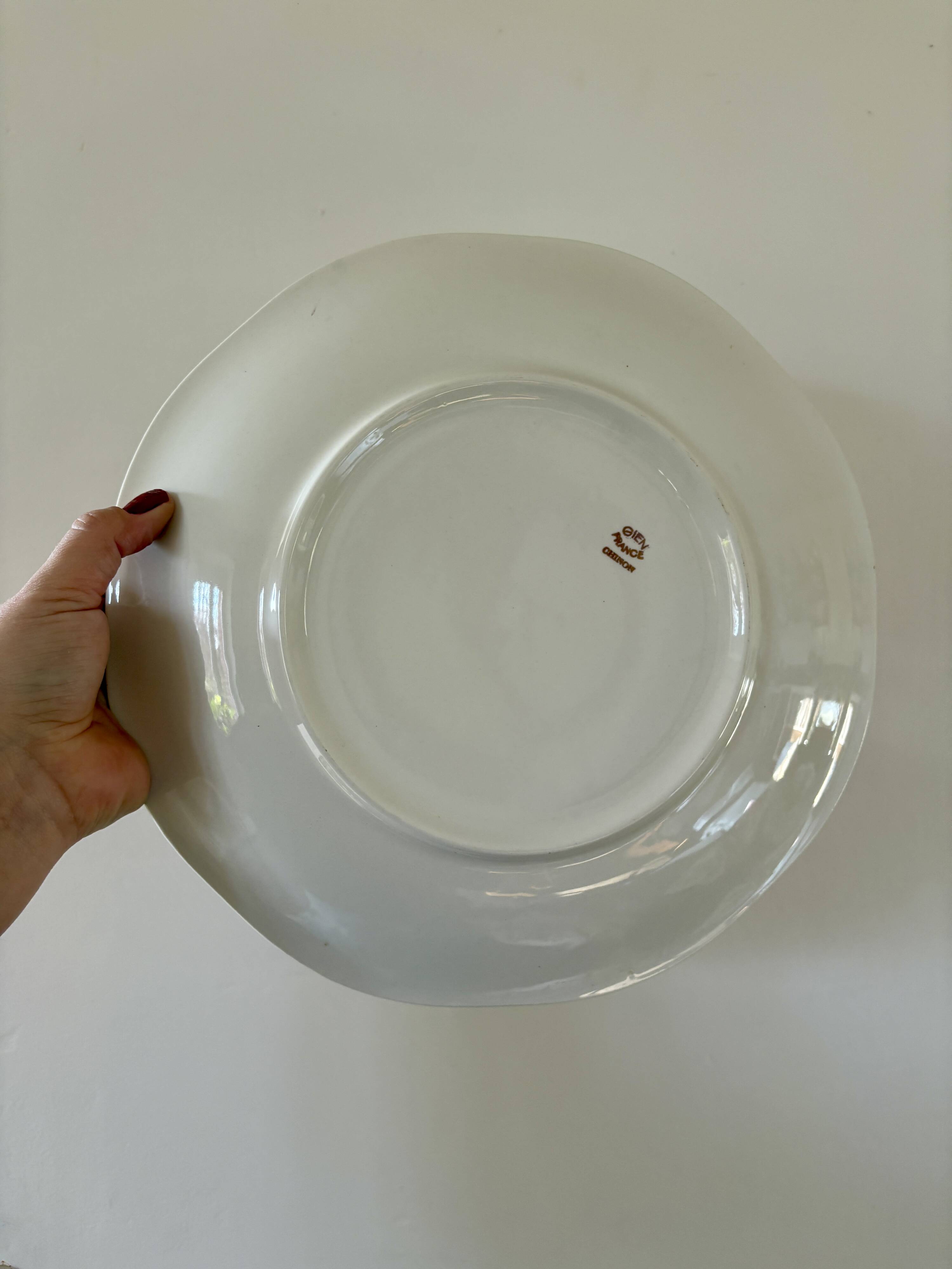 Set of 2 vintage round dishes - Chinon de Gien model