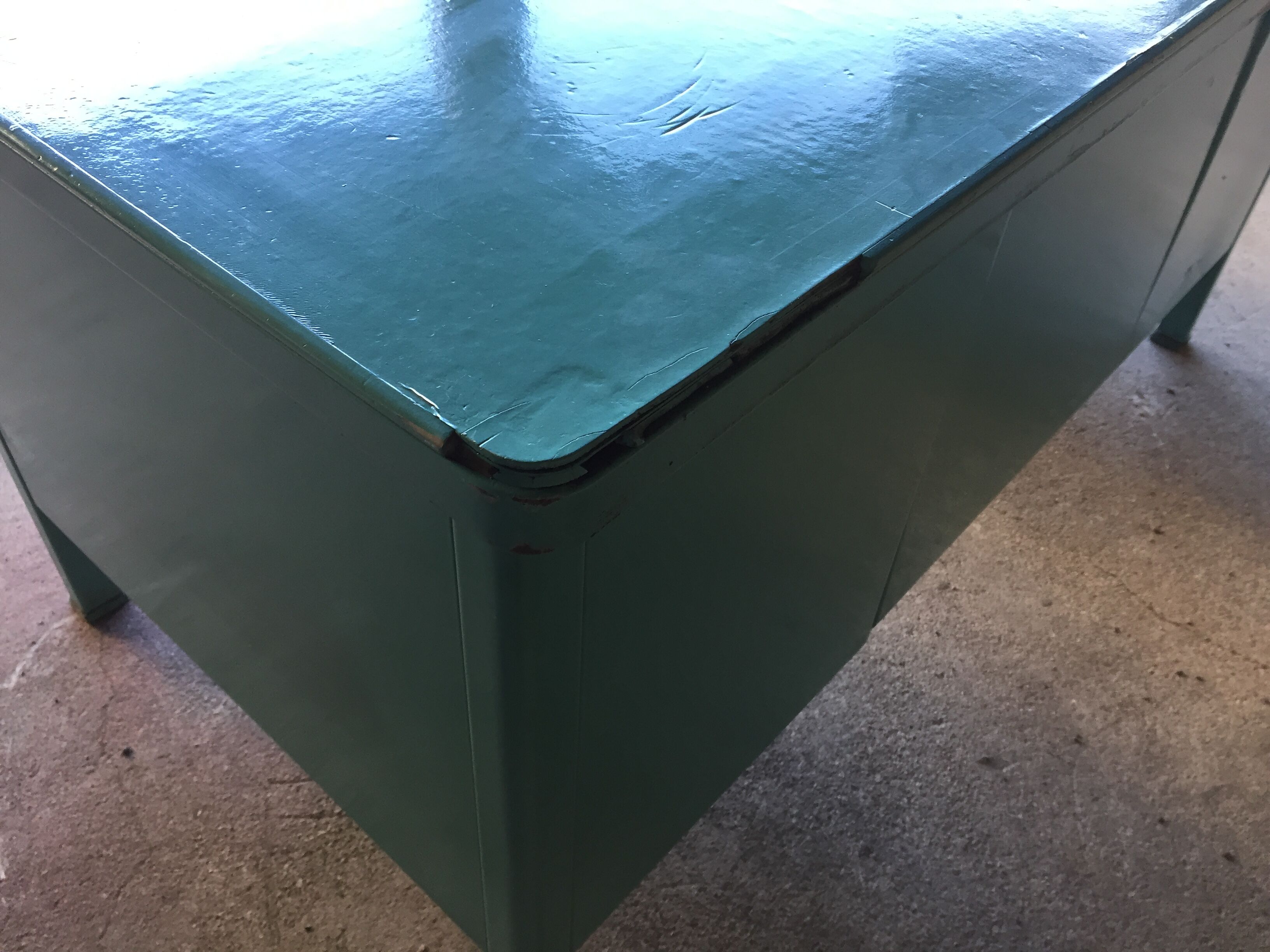 Desk of industrial workshop