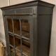 Old Napoleon III black patinated showcase