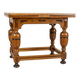 Dutch Extendable Oak Side Table, Late 19th Century