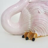 Maison Chaumette Paris Grand Flamant Rose en céramique années 70