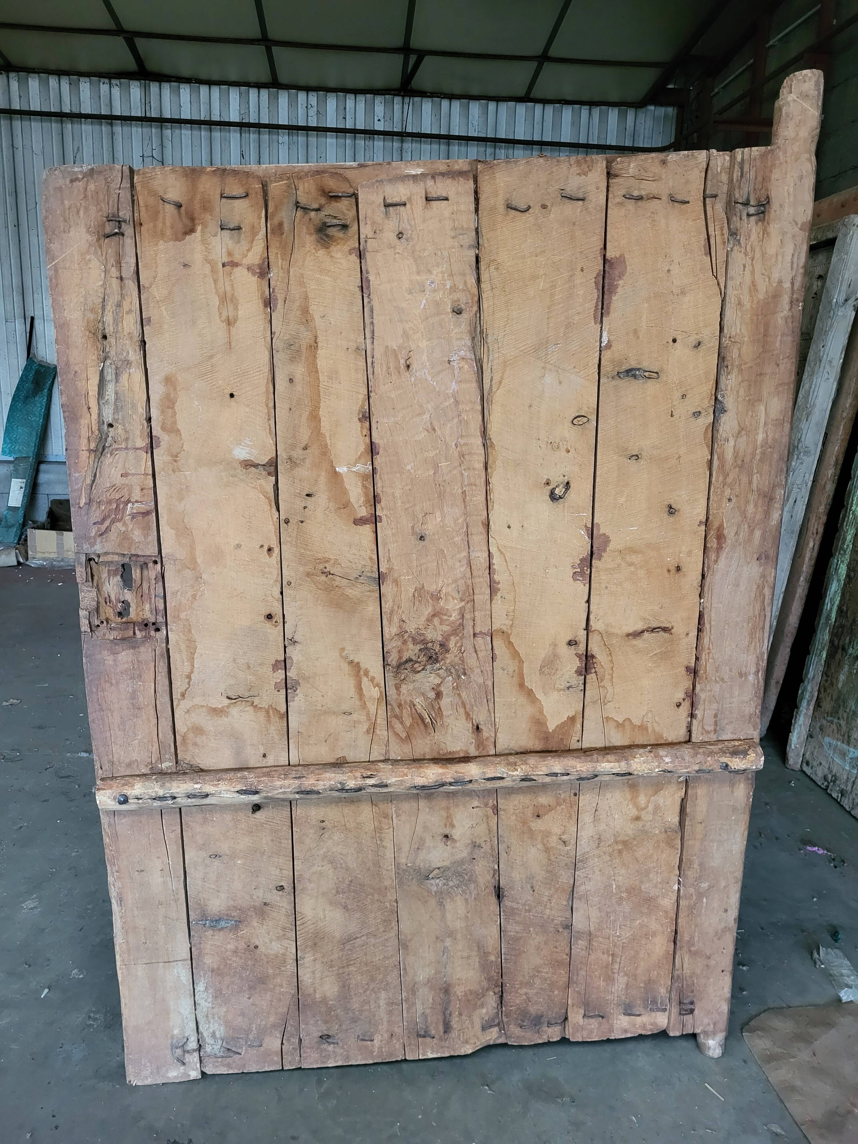 Old door in moroccan wood