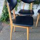 Four chairs in skaï, Scandinavian style, 60s