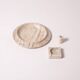 Travertine stone plate / centerpiece, Italy, 1980s