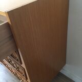 Vintage with rattan dresser