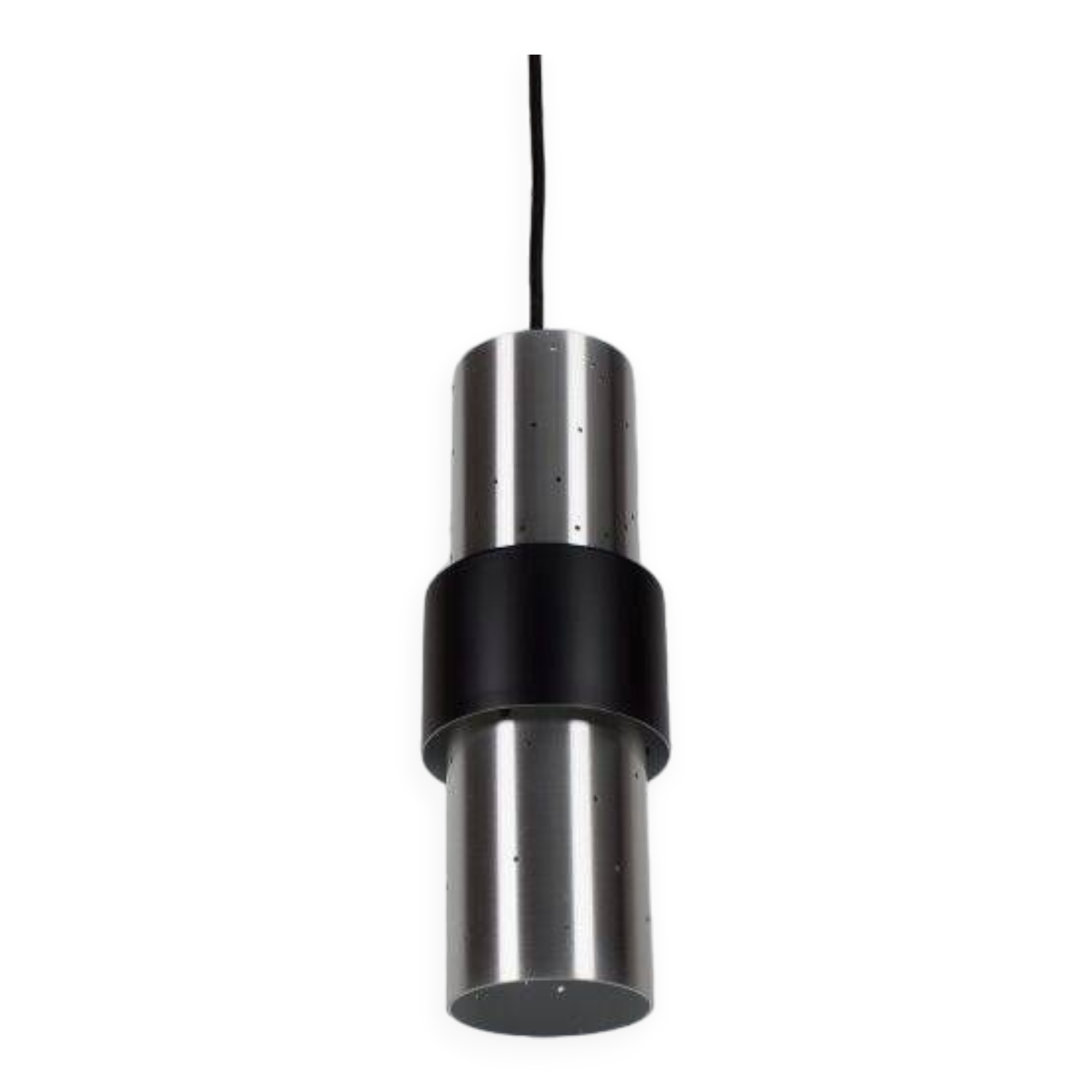 One of Four Perforated Aluminum RAAK Amsterdam Pendants, 1970s