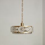 Scandinavian Crystal Ceiling Lamp from Orrefors, 1960s