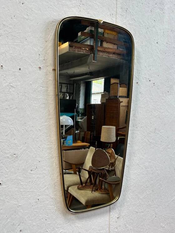 Vintage Mirror with Brass Gold Frame