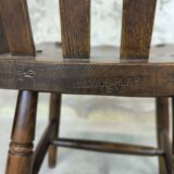 Vintage English wooden chair from 1917