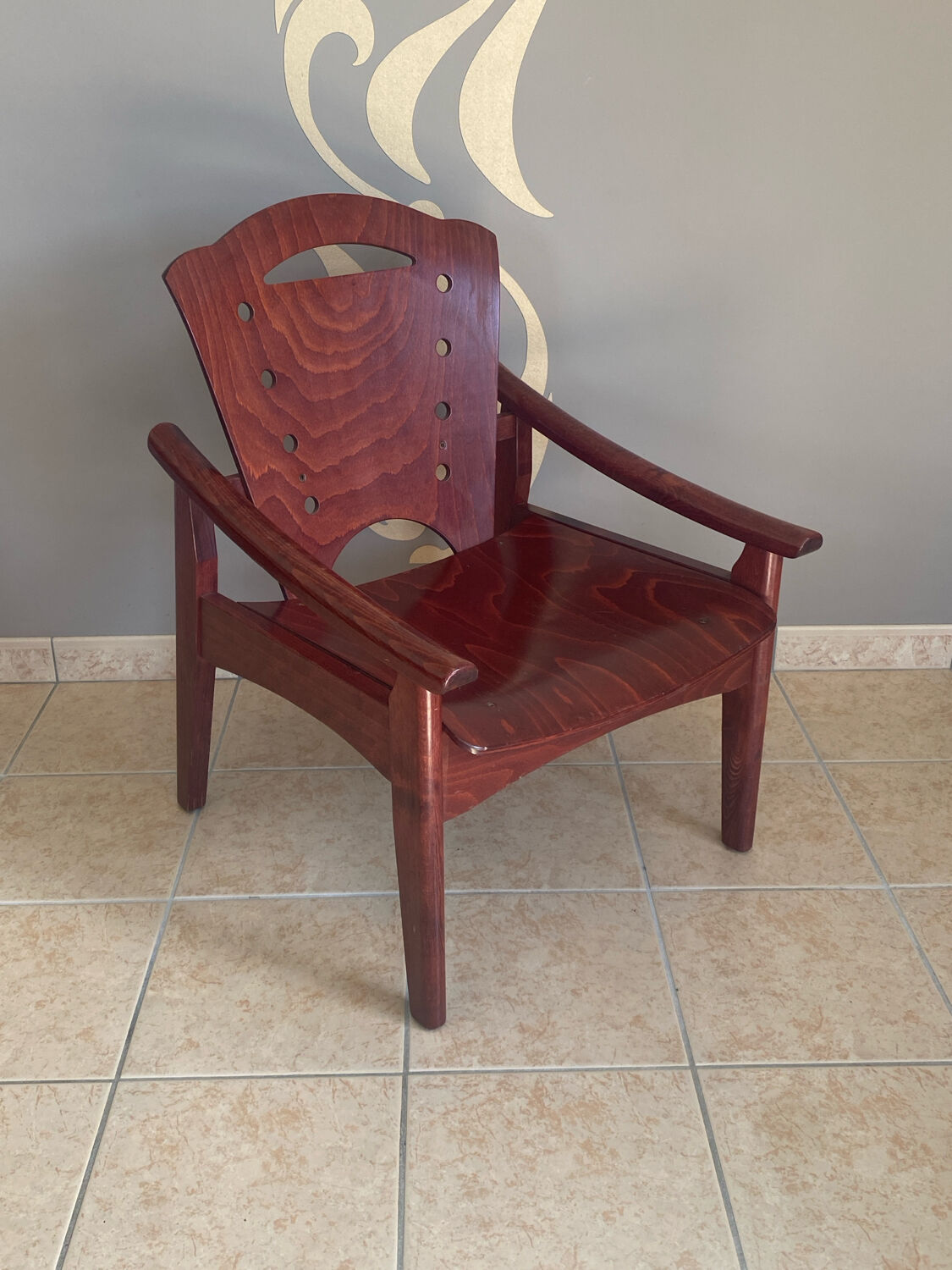 Scandinavian-style armchair