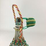 Scoubidou glass bottle