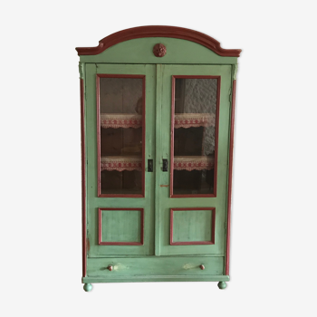 Painted glass cabinet