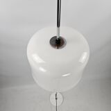 Vintage floor lamp with plastic shade, height adjustable
