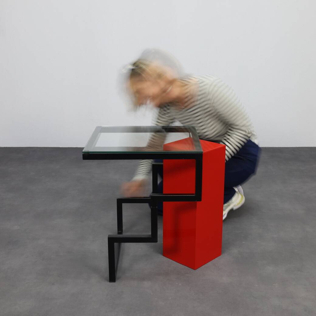 Postmodern Side Table in Memphis style, 1980s