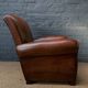 French, leather club chair, havana lounge model circa 1950's