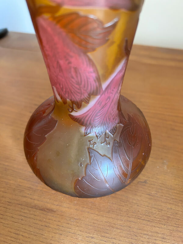 Vase école de Nancy  Gallé Tip