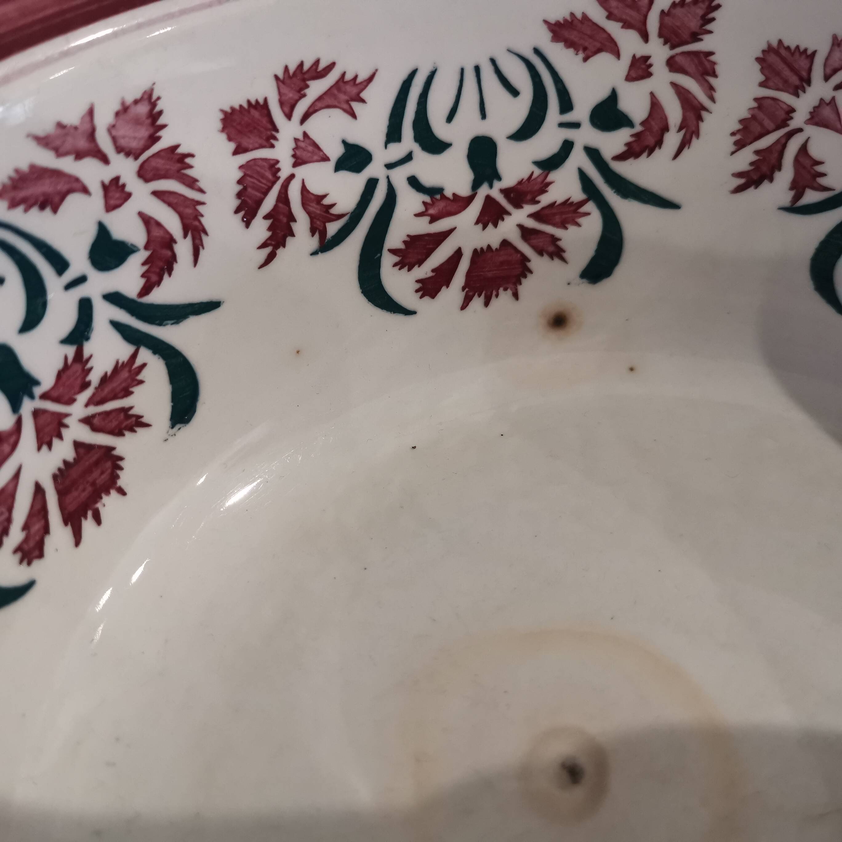 Salad bowl from the Onnaing earthenware factory