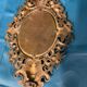 Bronze mirror napoleon III H39x23 decoration with putti and mascaron