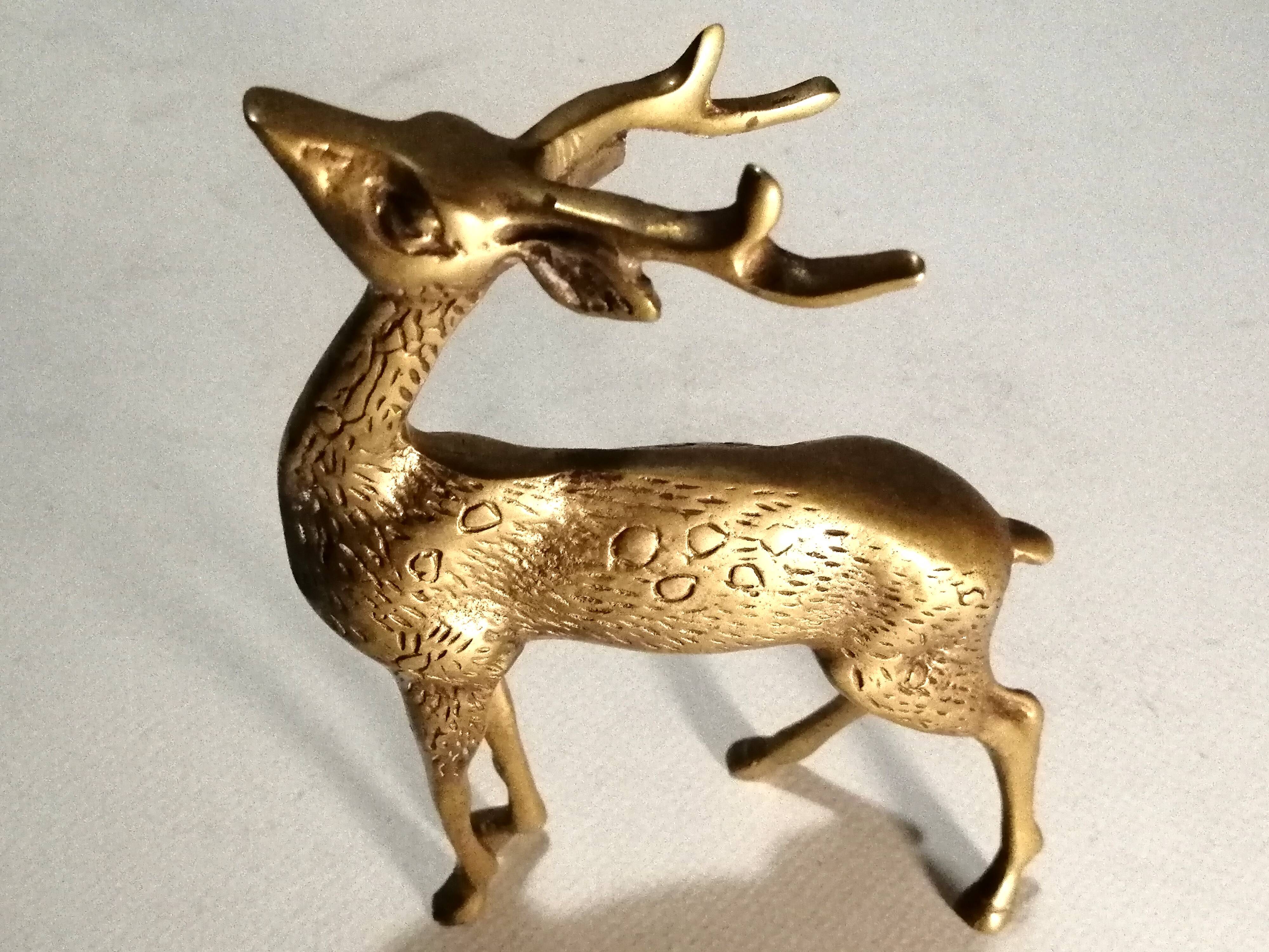 Brass deer 70s