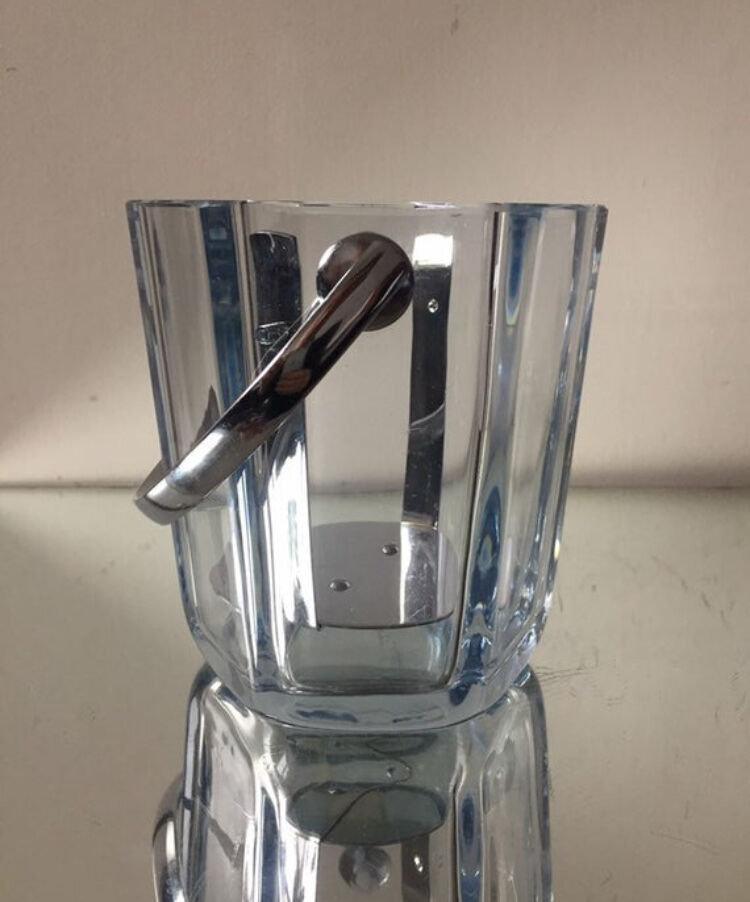 Seau à glace en cristal de Strombergshyttan 1967