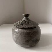 Ancien pot grès sucrier ACTH Thierry Chantal ROBERT