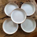 Authentic stoneware dinner plates