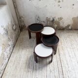 Nido 780 G stackable coffee tables. Frattini for Cassina